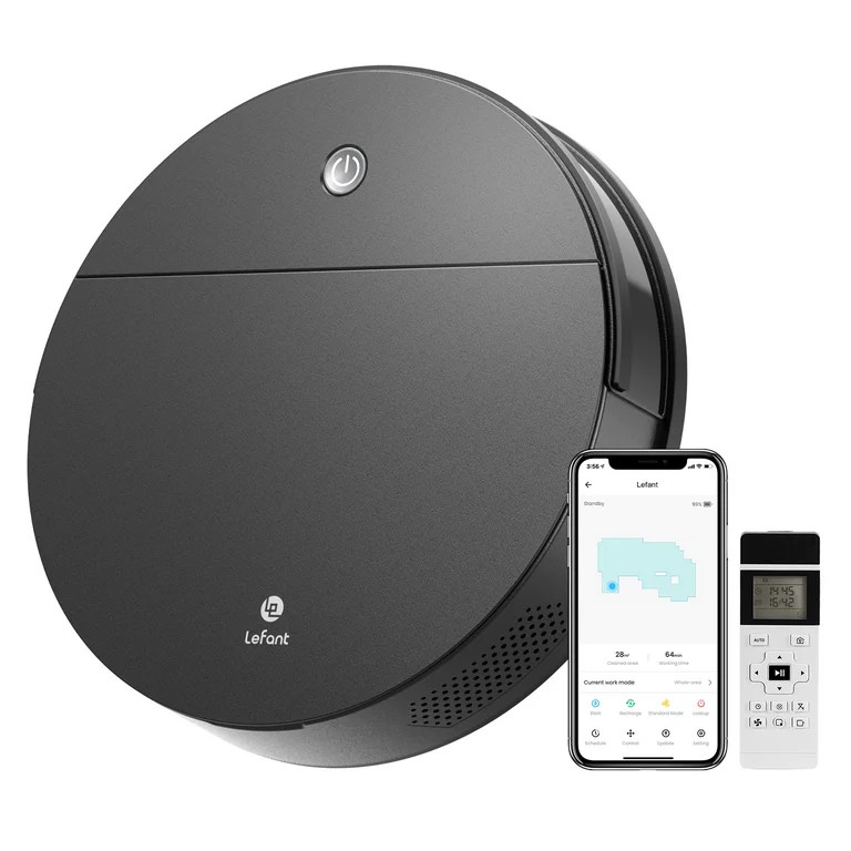 Lefant Robot Vacuum for Home, 2.8inch Slim Robotic Vacuum Cleaner, 2000Pa Strong Suction, Remote ... | Walmart (US)