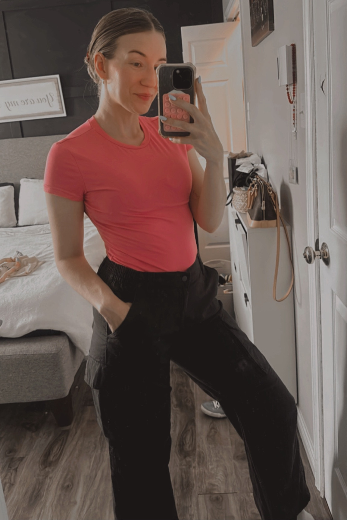 Cargos and bright tees 

#LTKsummer #LTKcanada #LTKstyletip