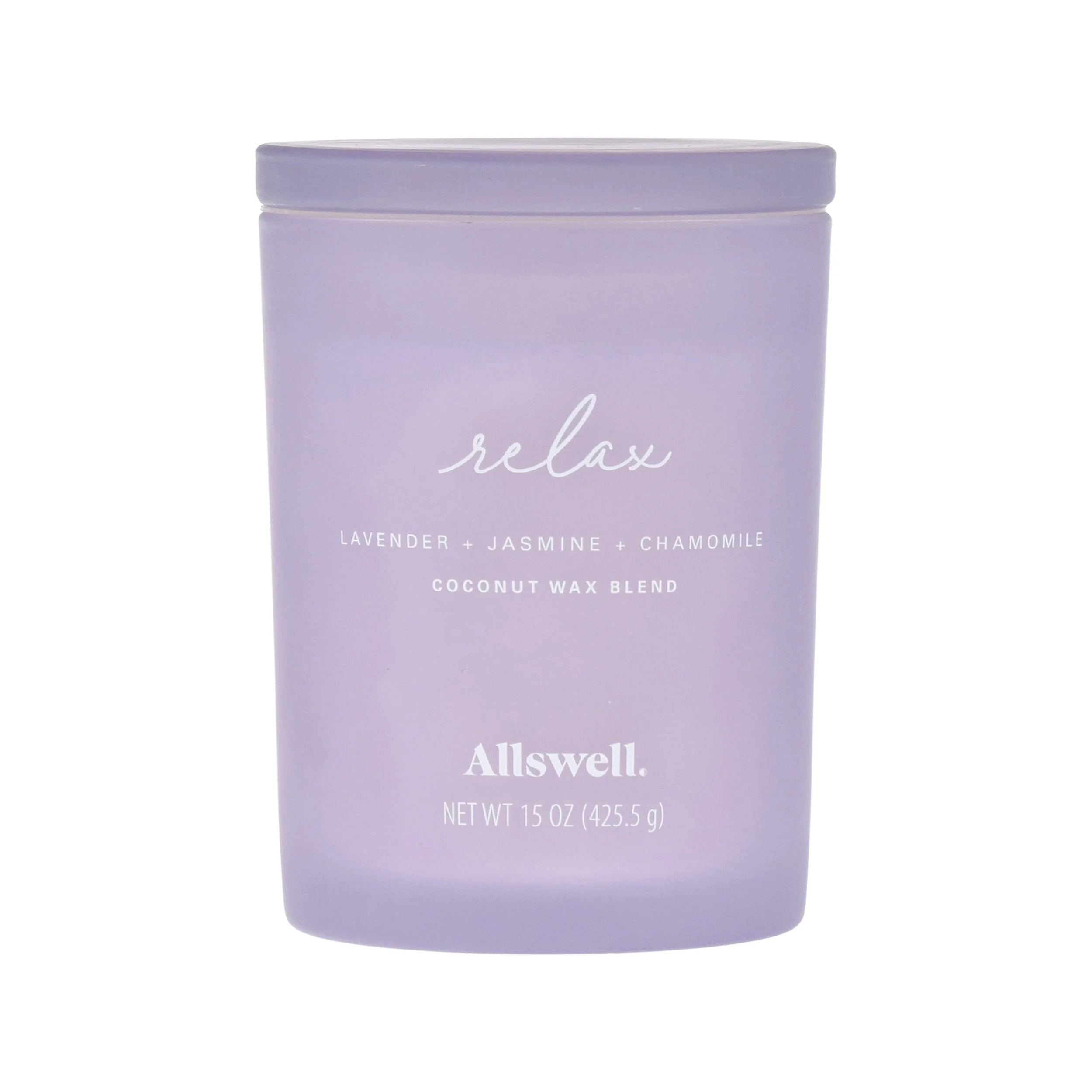 Allswell 15oz Scented 2-Wick Spa Candle - Relax (Lavender + Jasmine + Chamomille) | Walmart (US)