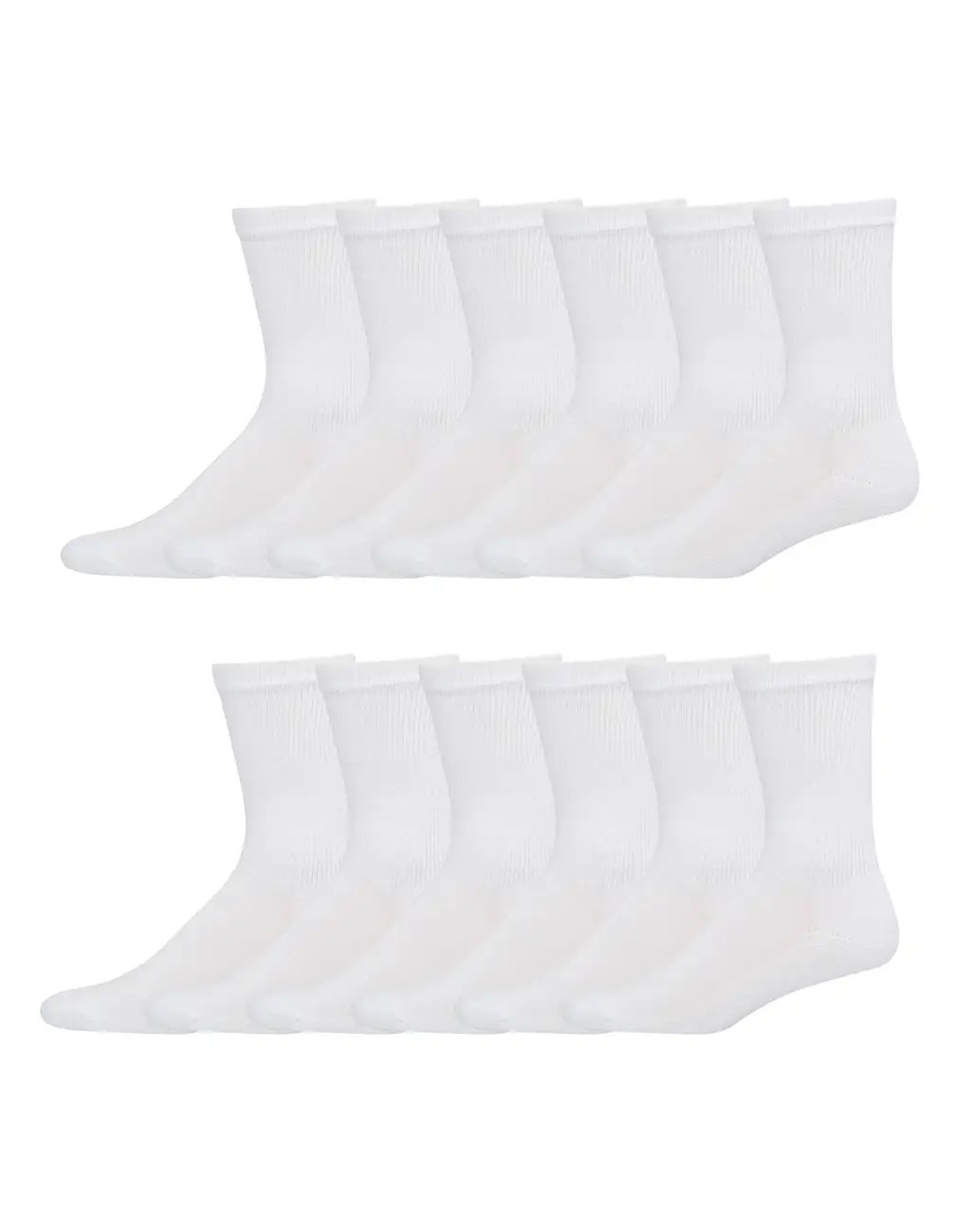 Hanes Cushioned Men’s Crew Socks, X-Temp, 12-pair pack | Hanes.com