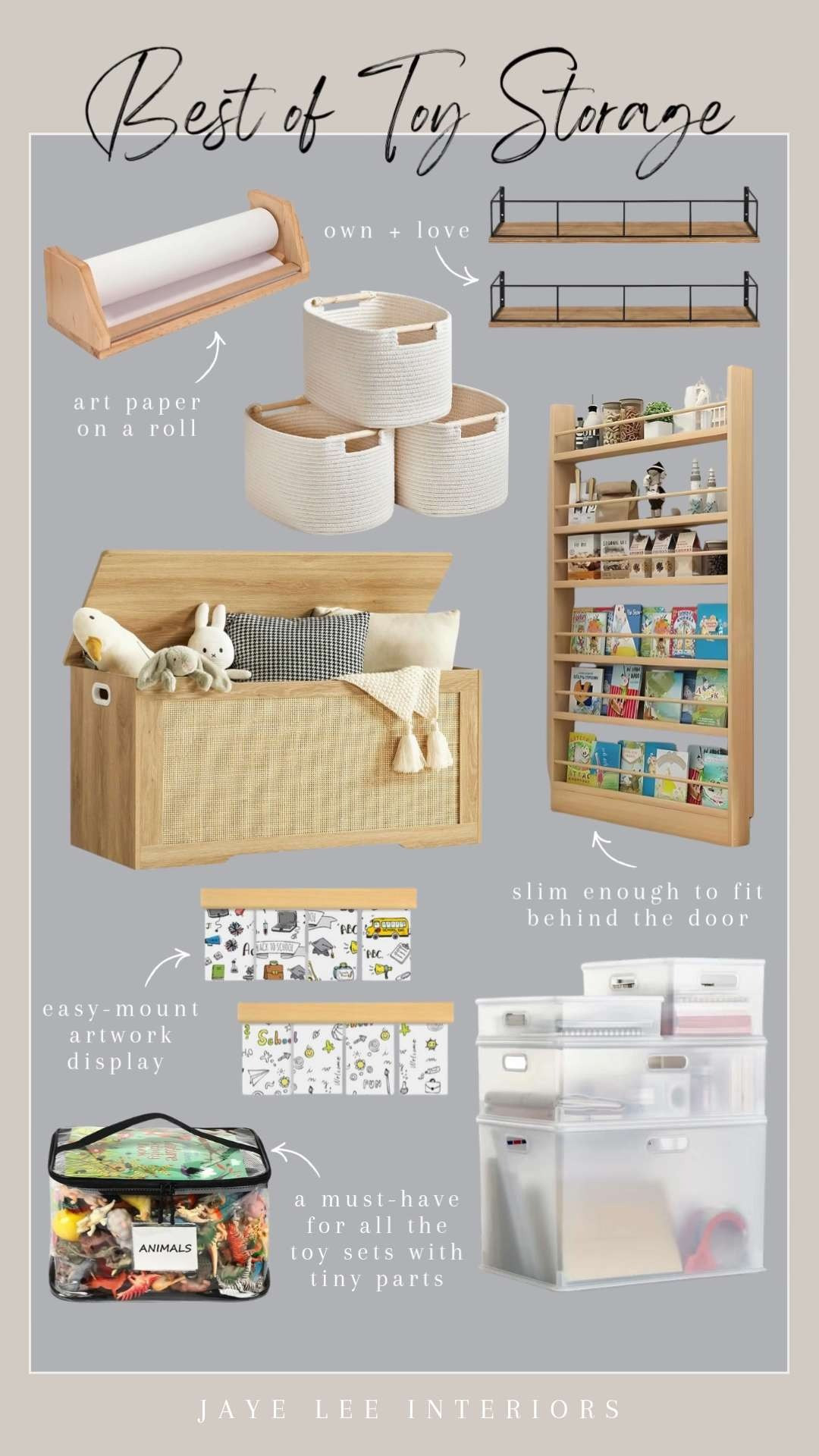 Toy Storage and Organization Favorites for the Playroom Glow-Up...
#PlayroomOrganization #AmazonStorageSolutions #AmazonKids #NurseryDecor #NurseryDesign #PlayroomDesign #toystorage #toybox #toybasket #wallshelves #bookshelf #slimbookshelf #storagebaskets #jleeinteriors  

 #LTKHome #LTKFindsUnder50 #LTKKids