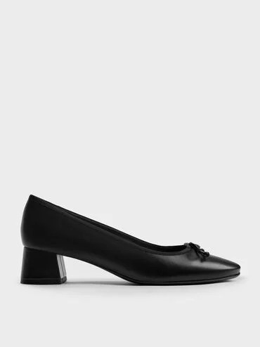 Bow Ballet Pumps
    
         - Black | Charles & Keith UK