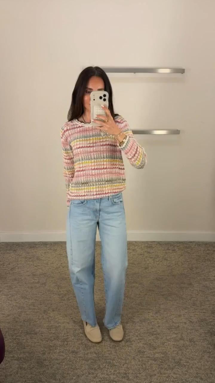 Trending! this sweater instantly puts me in a good mood! the colors are so pretty for spring, and it’s lightweight enough to wear now with jeans or shorts later

colorful sweater, spring outfit, casual outfit, lightweight knit, everyday style, pastel sweater, cute casual outfit, denim outfit, spring fashion trends, cozy chic, colorful fashion, annabrstyle

#LTKootd #LTKMothersDay #LTKSeasonal