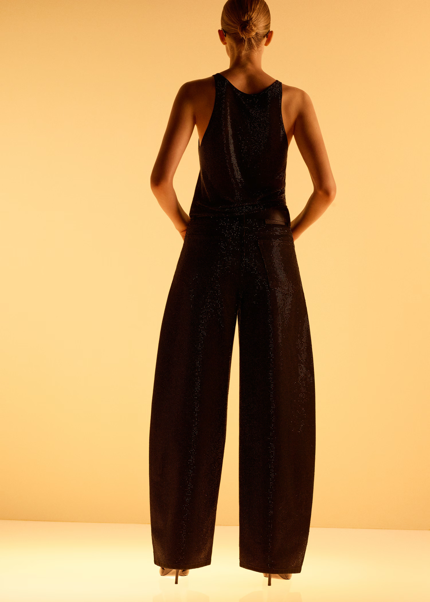 Balloon-Jeans mit Strass - Damen | MANGO Österreich | Mango EU