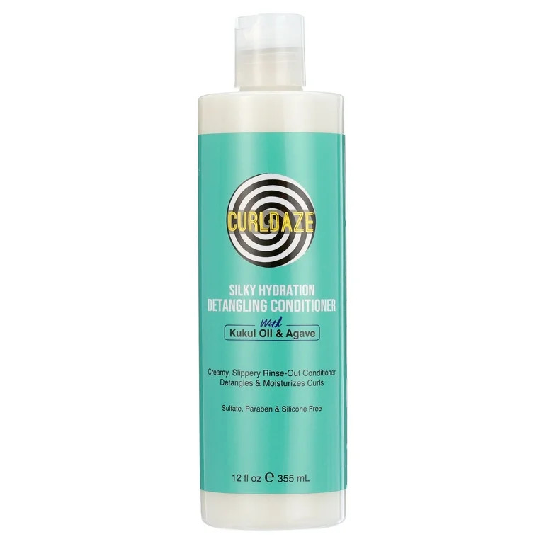 Curldaze Silky Hydration Detangling Conditioner with Kukui Oil and Agave 12 oz - Walmart.com | Walmart (US)