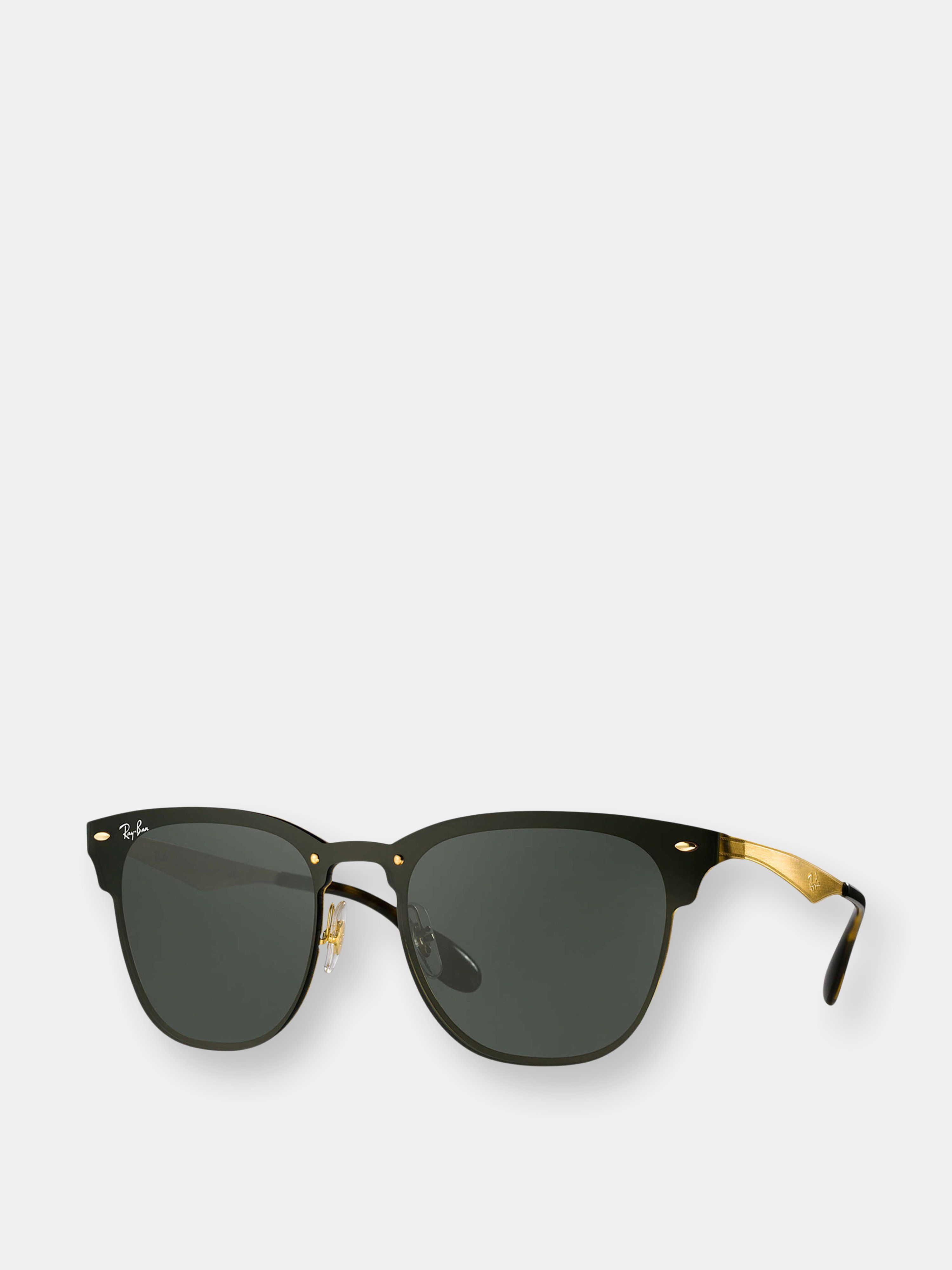 Ray-Ban Blaze Clubmaster Rb3576n-043/71-47 Black Sunglasses | Verishop