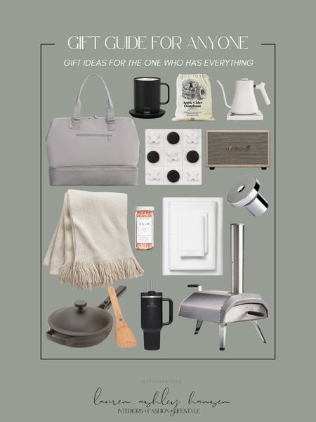 A holiday gift guide for the one who has everything! Whether it be a friend, spouse, parent or sibling all of these gifts are perfect for the one who you simply can’t think of what they may need. All of these gifts range in price points too! 

#LTKHoliday #LTKstyletip #LTKGiftGuide