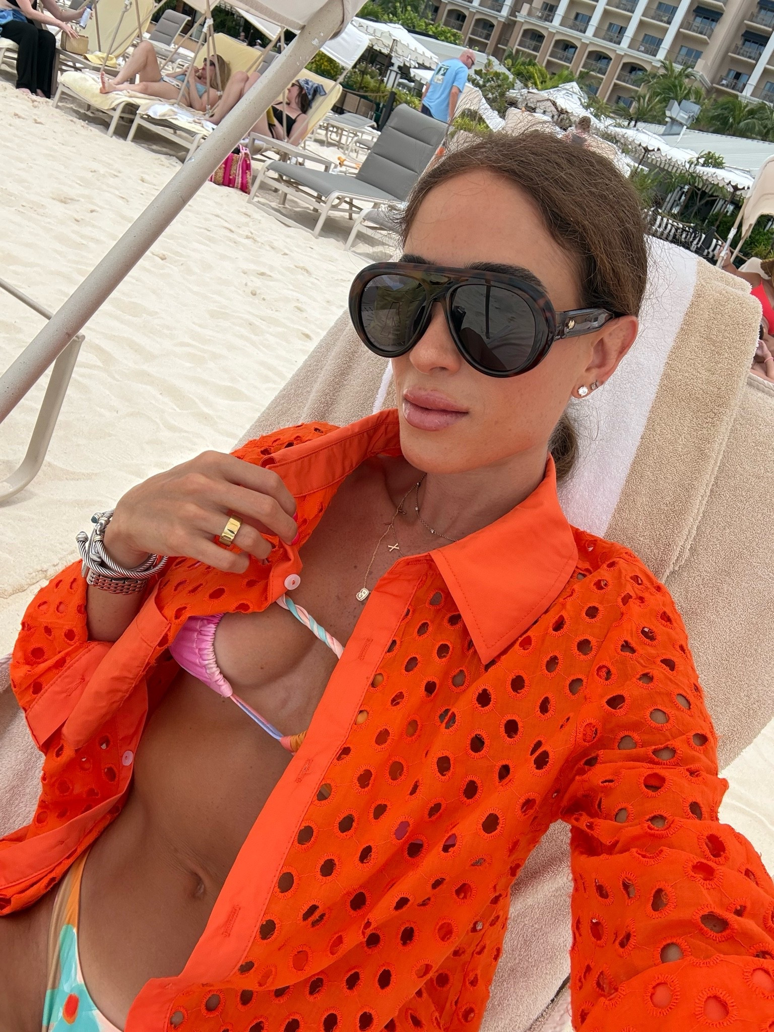My favorite swim cover up I love the orange color

#LTKPetite #LTKSwim