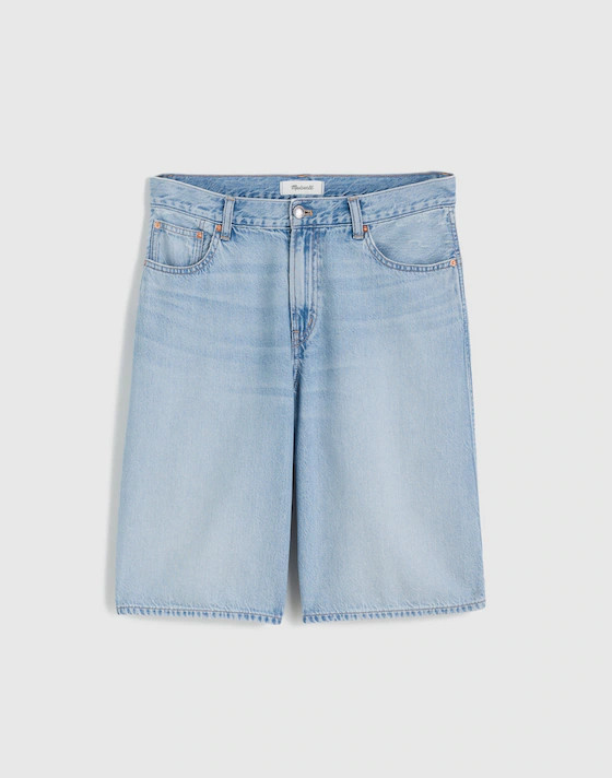 The V-Waist Bermuda Short in Airy Denim | Madewell