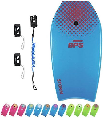 BPS 'Storm' Bodyboard with Premium Coiled Leash & Fin Tethers - Lightweight with EPS Core, Durabl... | Amazon (US)