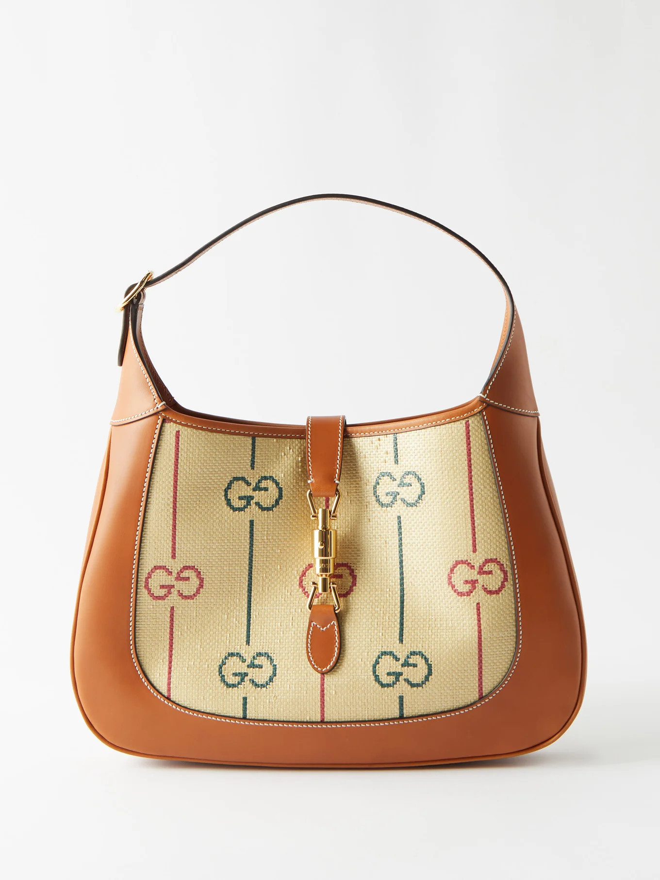 Jackie 1961 medium GG Supreme and leather bag | Gucci | Matches (US)