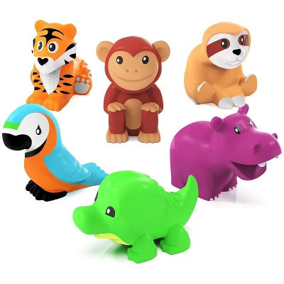 Tub Works Rainforest Mold Free Bath Toys, 6 Pack | Target