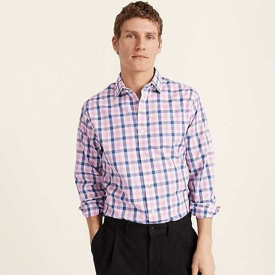 Bowery wrinkle-free stretch cotton shirt with spread collar | J. Crew US