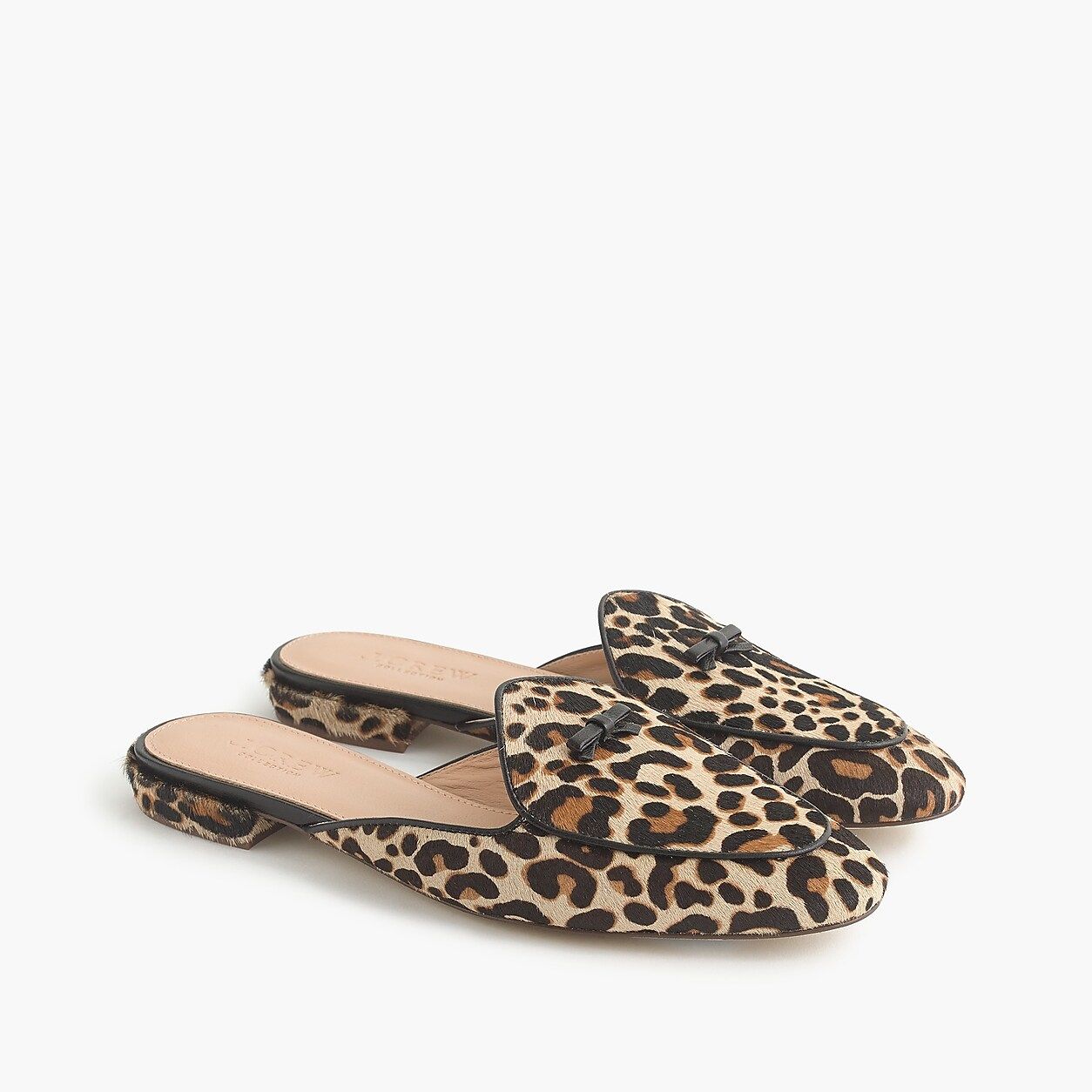 Piped loafer mules in calf hair | J.Crew US