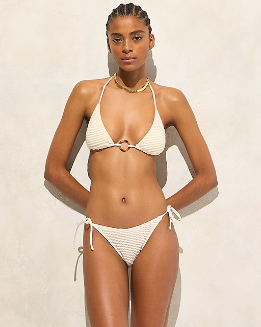 Crochet string bikini bottom | J. Crew US