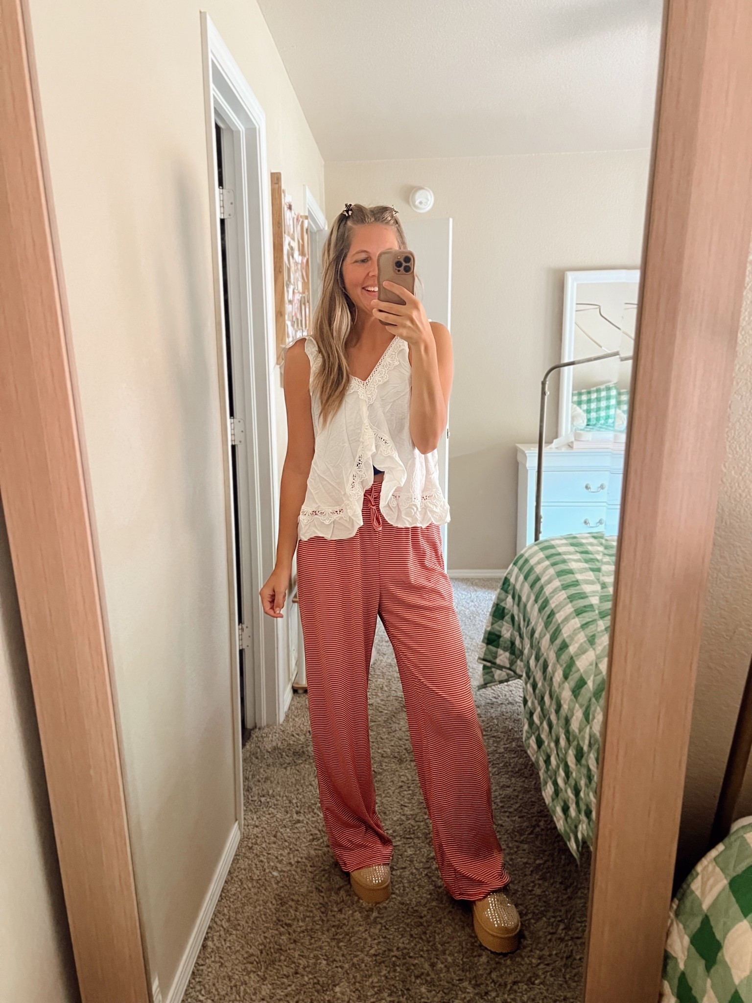 Striped pants, super roomy and comfy

#LTKootd #LTKmomlife #LTKgrwm