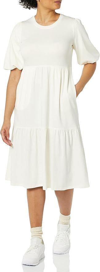 Amazon Aware Women's Organic Cotton Fit and Flare Dress (Available in Plus Size) | Amazon (US)