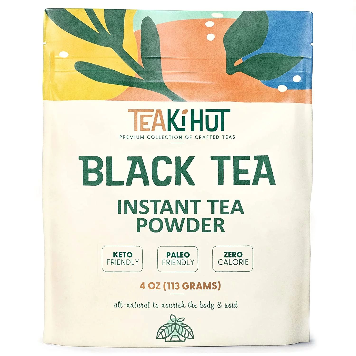 TEAki Hut Instant Black Tea Powder, 4 oz, Instantly Dissolves, 113 Servings - Walmart.com | Walmart (US)