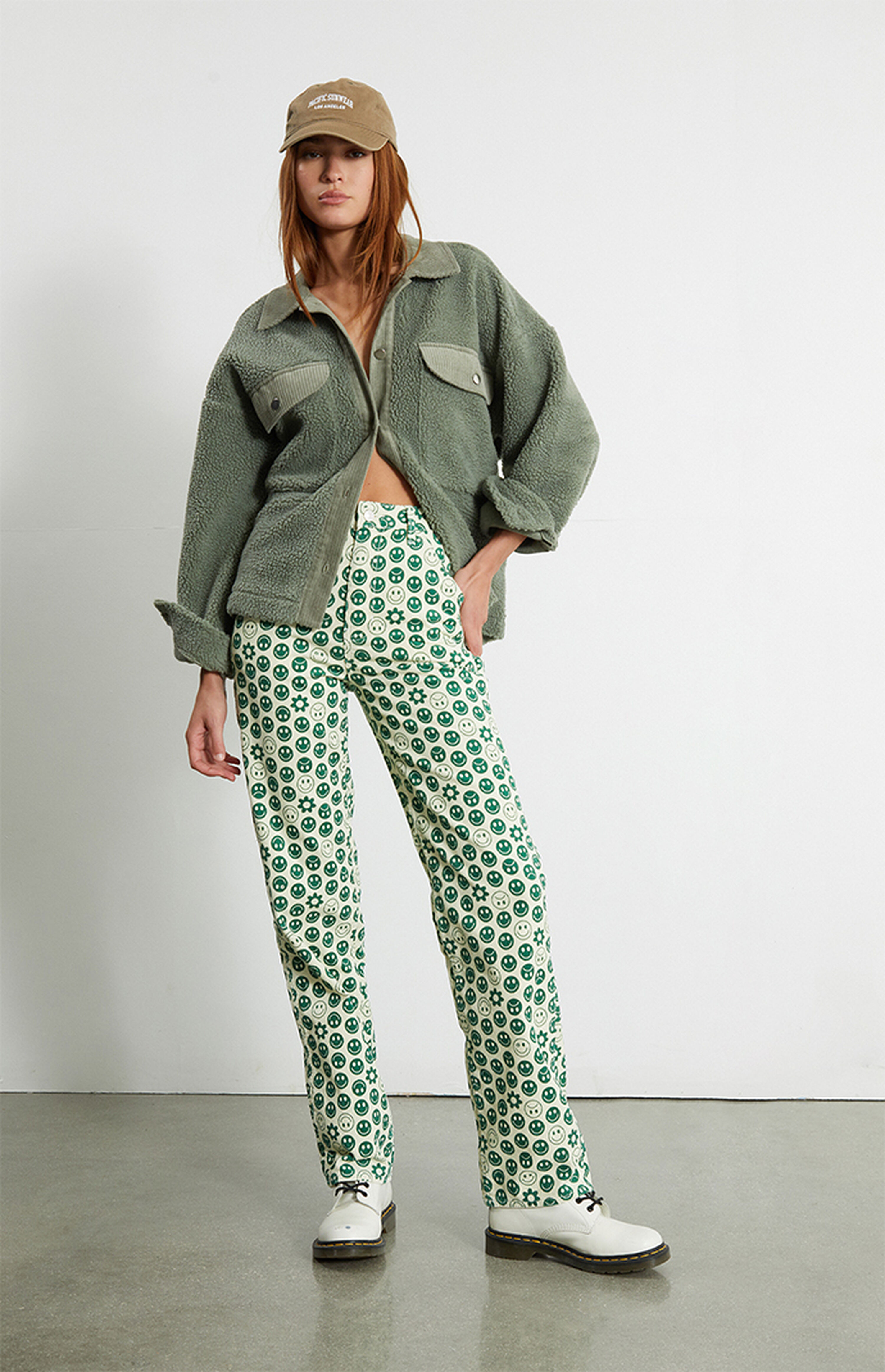 PacSun Smile Corduroy Boyfriend Carpenter Pants | PacSun