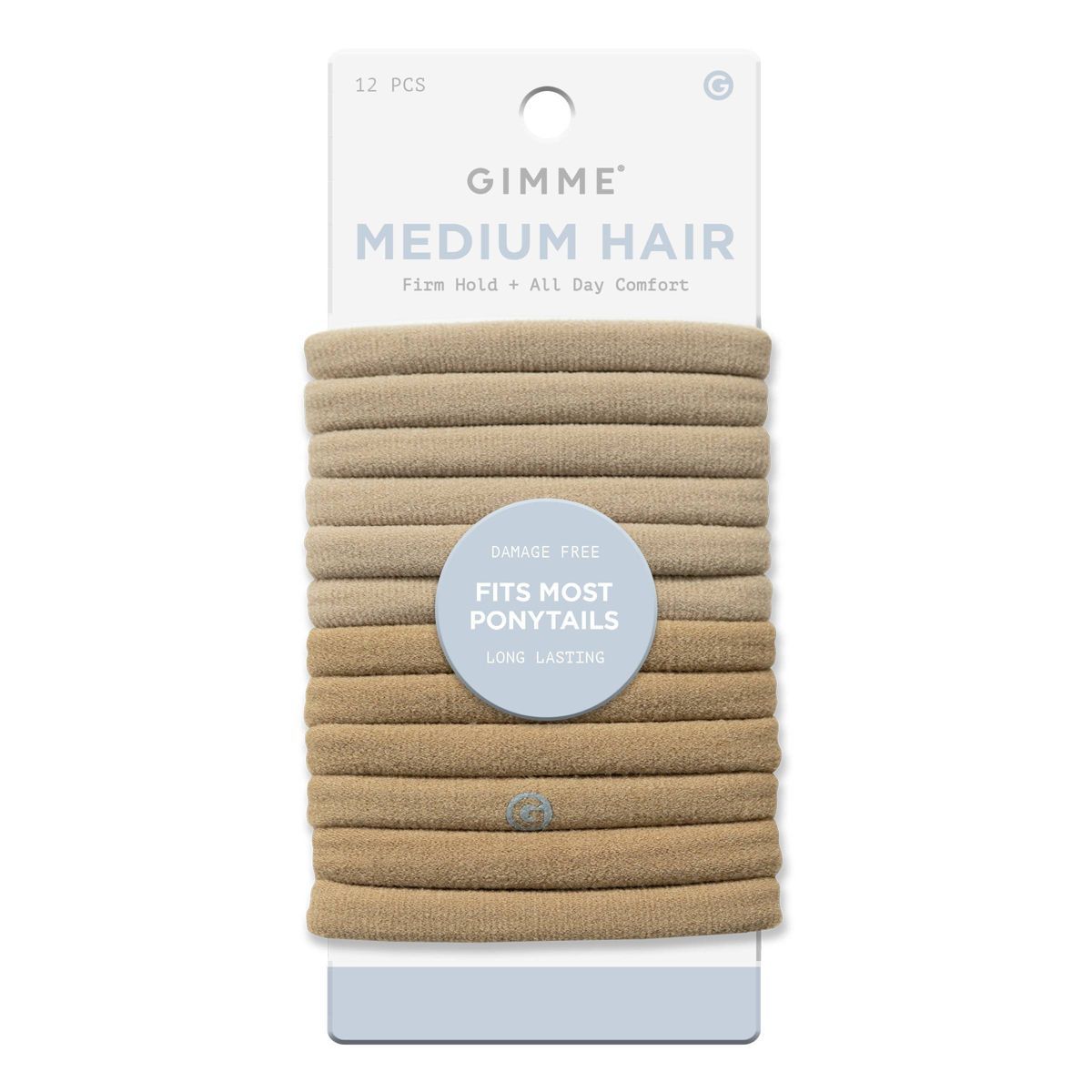 Gimme Beauty Medium Hair Tie Bands - Blonde - 12ct | Target