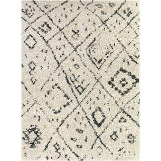 Simeon Cream 7 ft. 10 in. x 10 ft. Boho Area Rug | The Home Depot