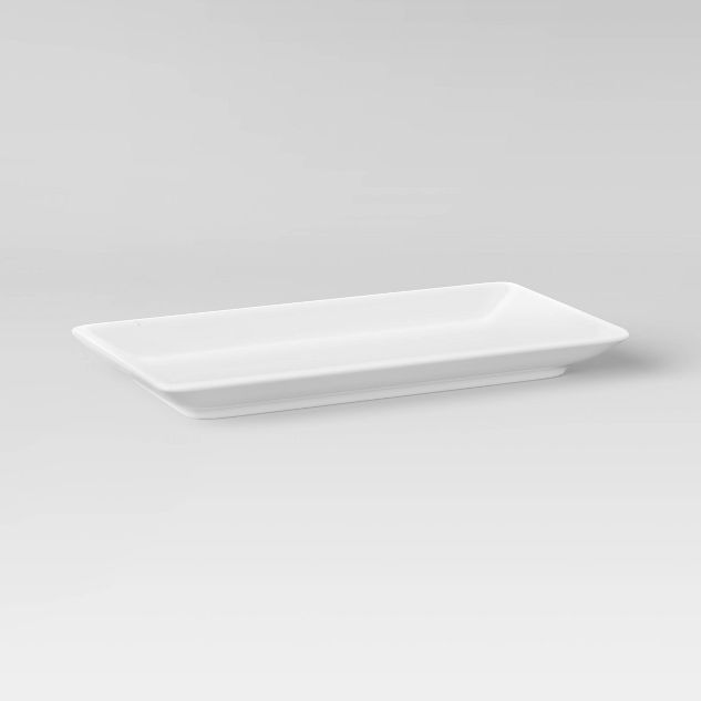 Rectangle Serving Tray 12.2"x6.46" Porcelain - Threshold&#8482; | Target