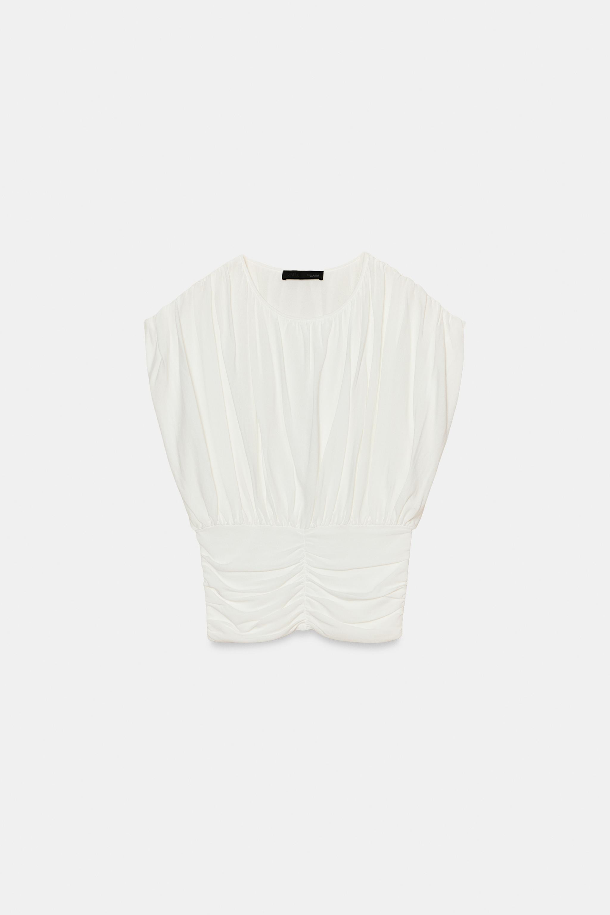 DRAPED KNIT TOP | Zara Canada