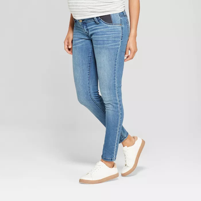 High-Rise Inset Panel Maternity Jeggings - Isabel Maternity by Ingrid & Isabel™ Medium Wash | Target