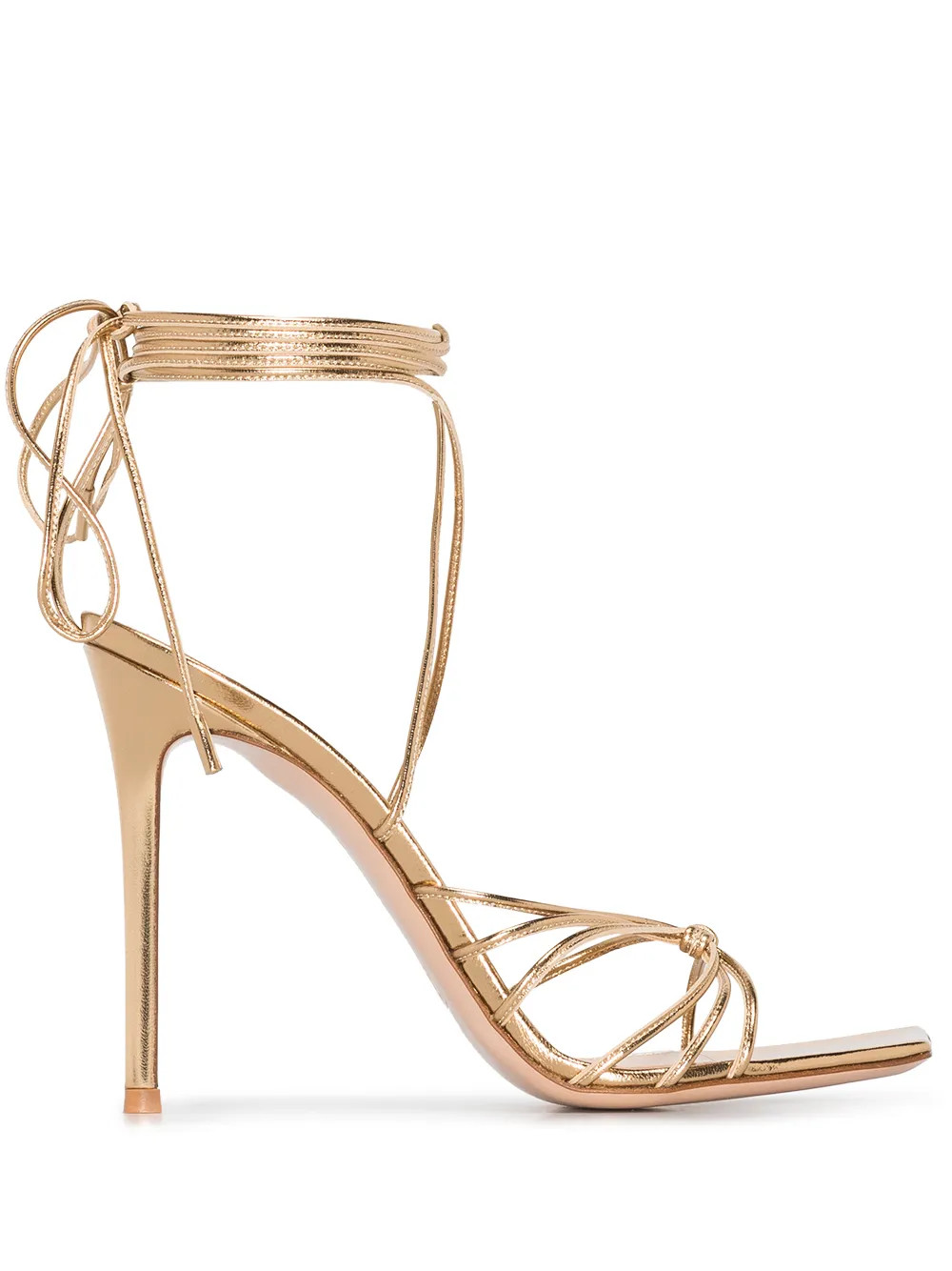 Gianvito Rossi Sylvie 105mm lace-up Sandals - Farfetch | Farfetch Global