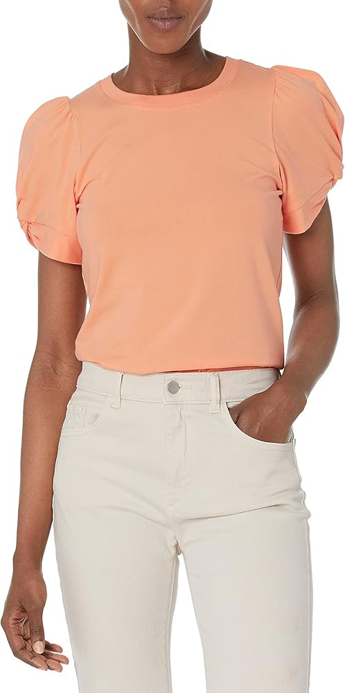 Women's Classic Fit Twist Sleeve Crew Neck T-Shirt | Amazon (US)