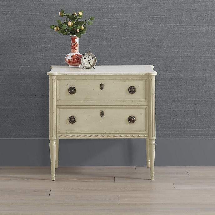 Etienne Nightstand with Marble Top & Secret Storage Compartment | Frontgate