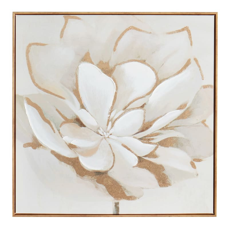 Framed Floral Canvas Wall Art, 30" | At Home