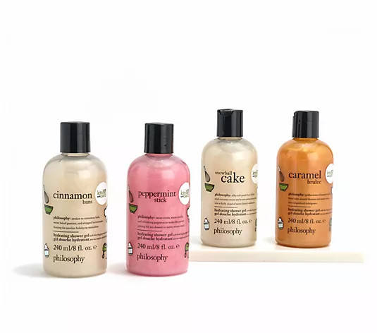 philosophy holiday indulgence 4pc shower gel by david venable - QVC.com | QVC
