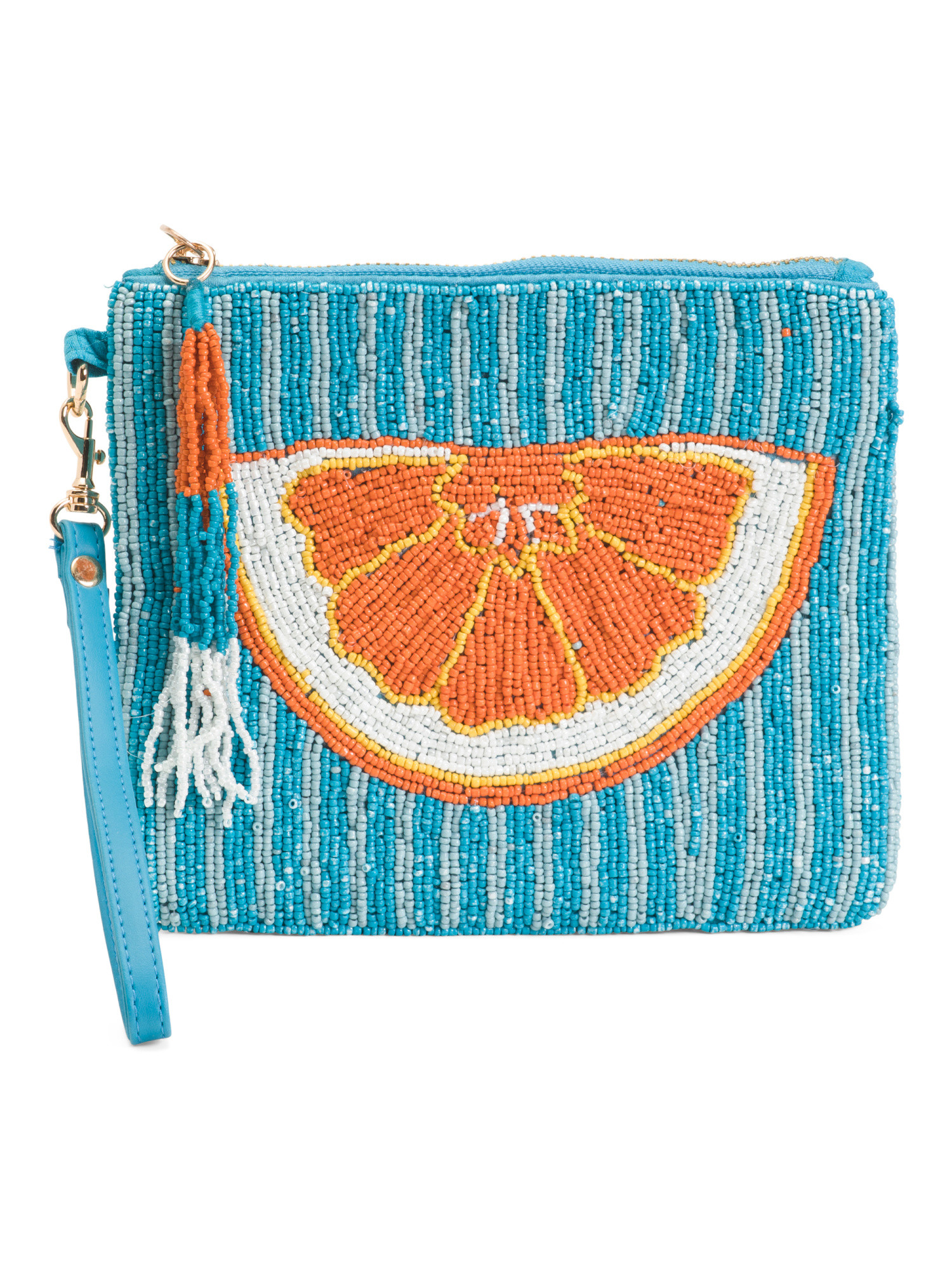 Orange Citrus Beaded Wristlet Pouch | Handbags | Marshalls | Marshalls