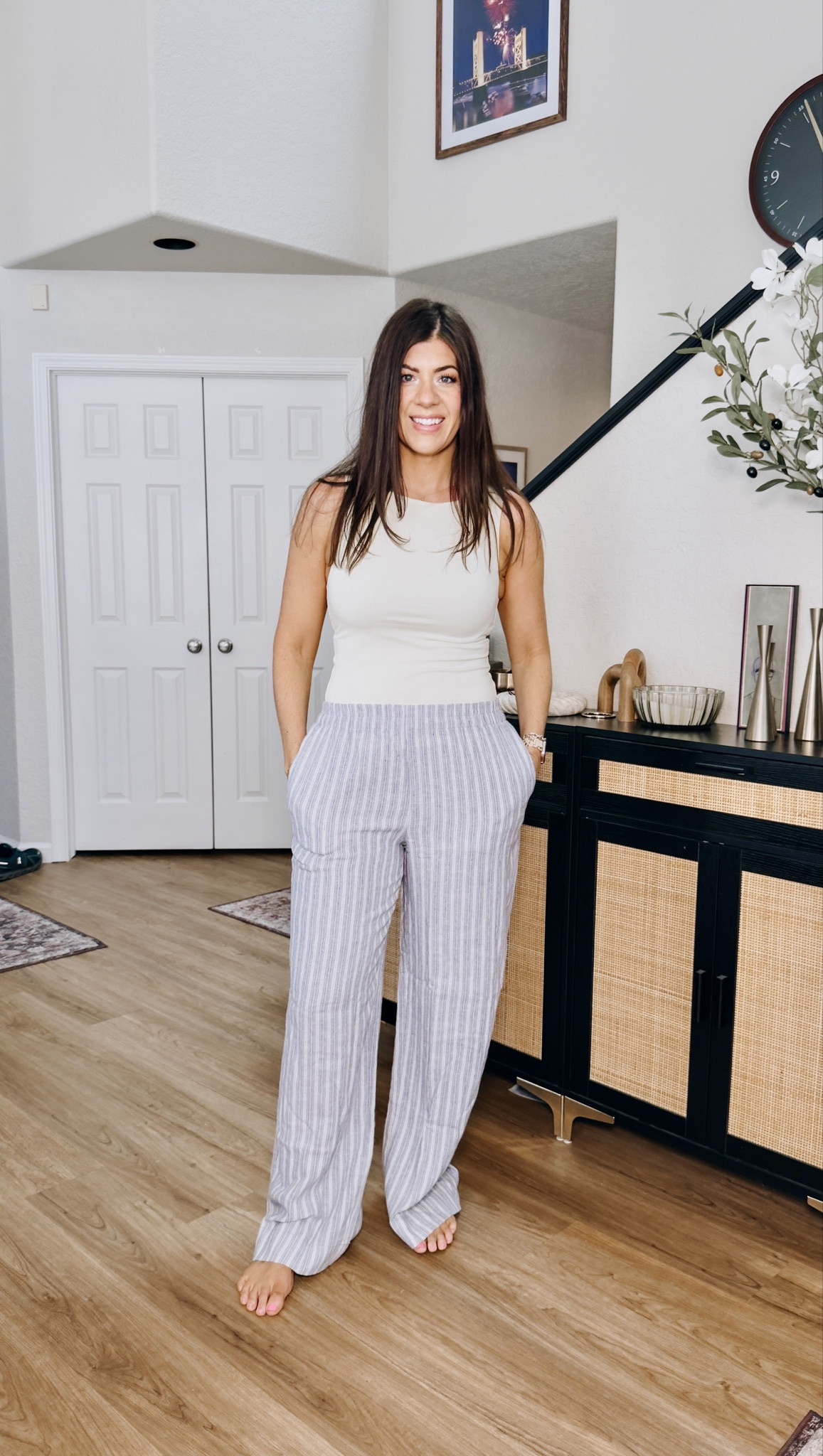 Old navy sale
Medium tall boat neck tank
Medium tall linen wide leg pants 

#LTKSaleAlert #LTKOver40 #LTKMidsize