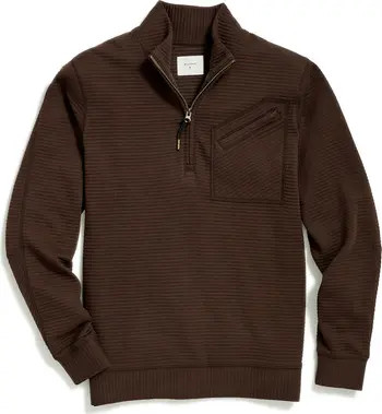 Billy Reid Quilted Half Zip Pullover | Nordstrom | Nordstrom