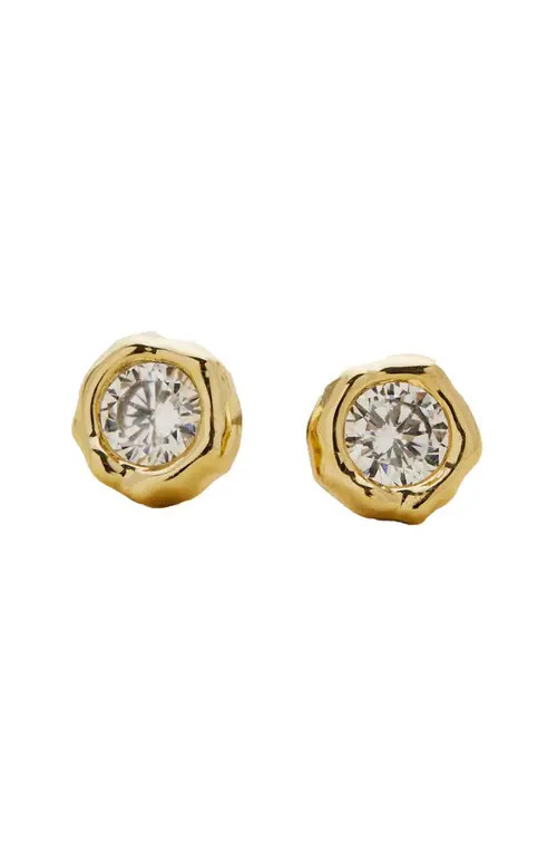 Alexis Bittar Asterales Molten Bezel Stud Earrings in Air at Nordstrom | Nordstrom