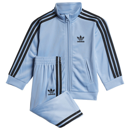 Girls adidas adidas Originals Adicolor Firebird Tracksuit - Girls' Toddler Ash Blue Size 18MO | Kids Foot Locker (US)