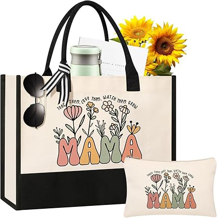 Mothers Day Gifts from Daughter Son, Mom Birthday Gifts, Christmas Gifts for Mom, Canvas Tote Bag... | Amazon (US)