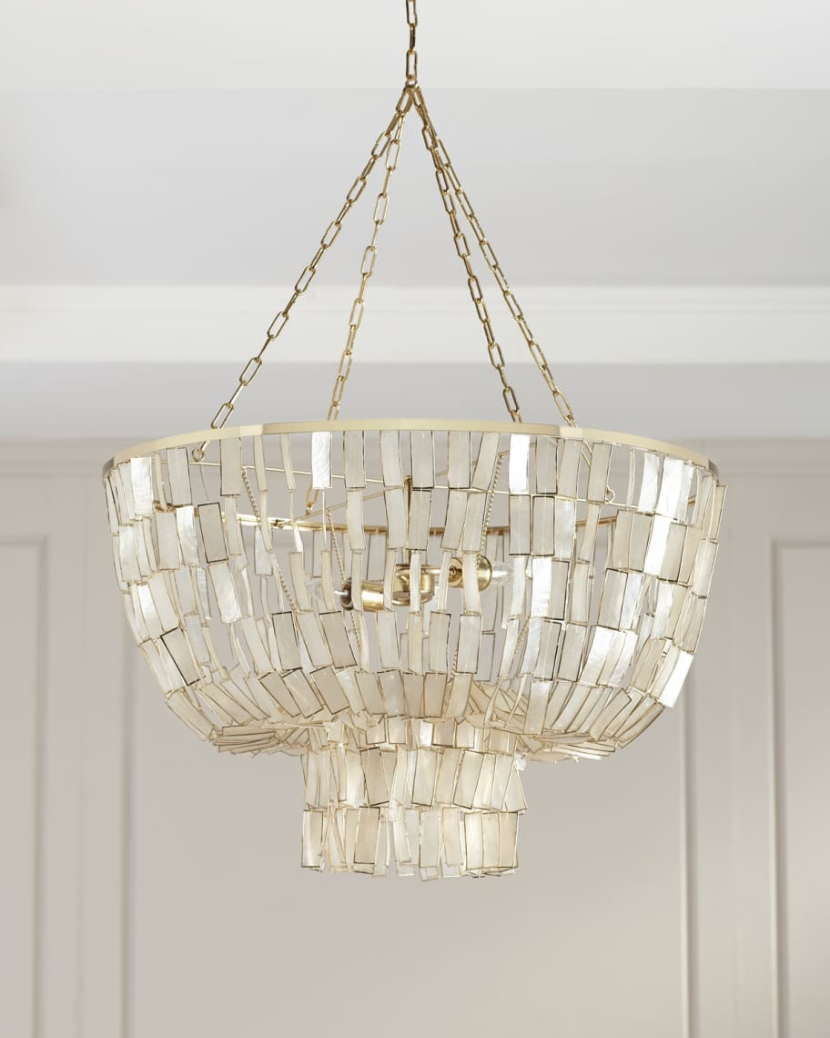 Cameron Capiz Chandelier | Horchow