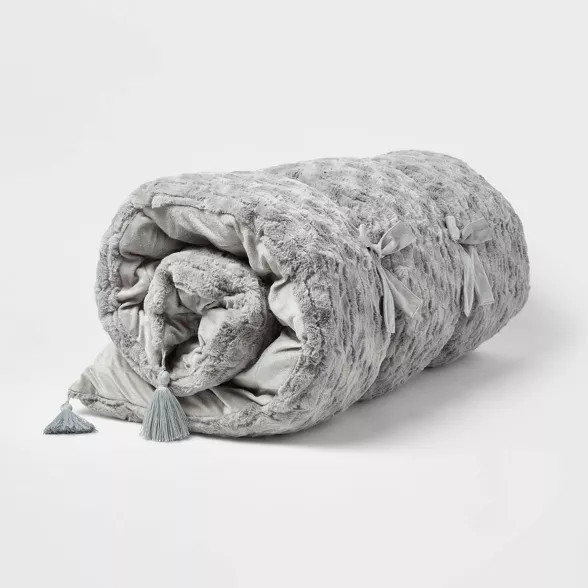 Textured Faux Fur Lounge Pillow - Threshold™ | Target