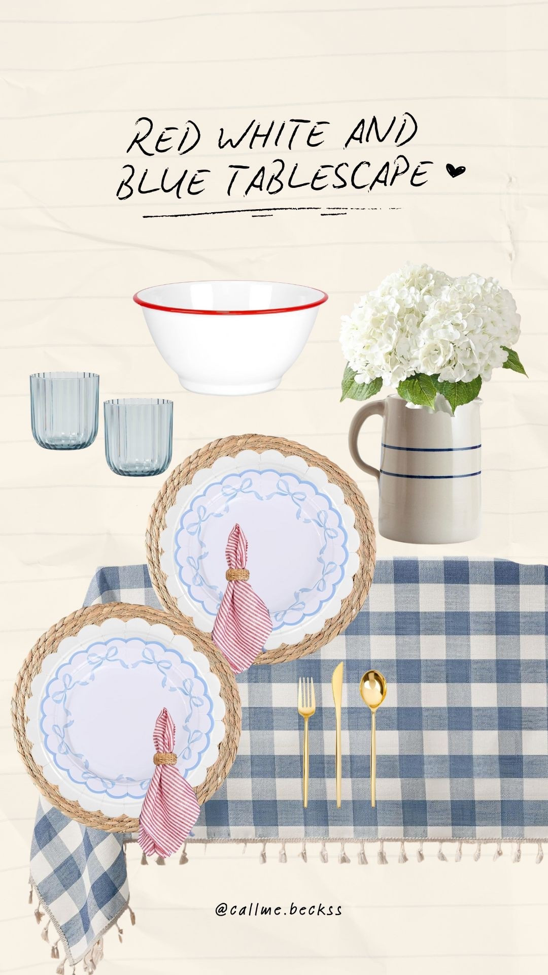 Red white and blue table scape for the 4th of July! July table decor 

#LTKSeasonal #LTKHome #LTKFindsUnder50