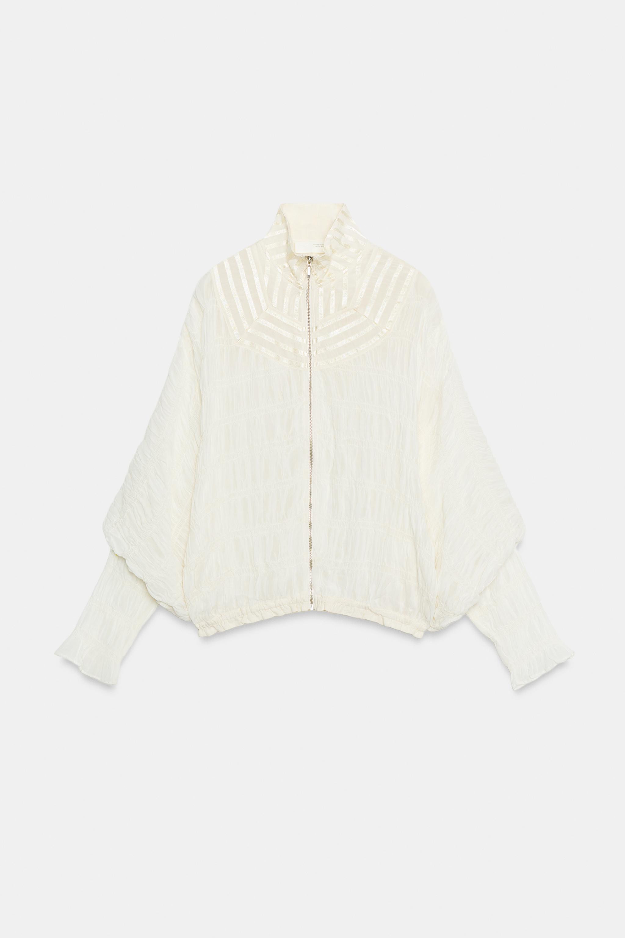 ZW COLLECTION GATHERED BOMBER JACKET | Zara US