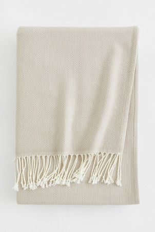 Wool-blend blanket - Light grey - Home All | H&M GB | H&M (UK, MY, IN, SG, PH, TW, HK)