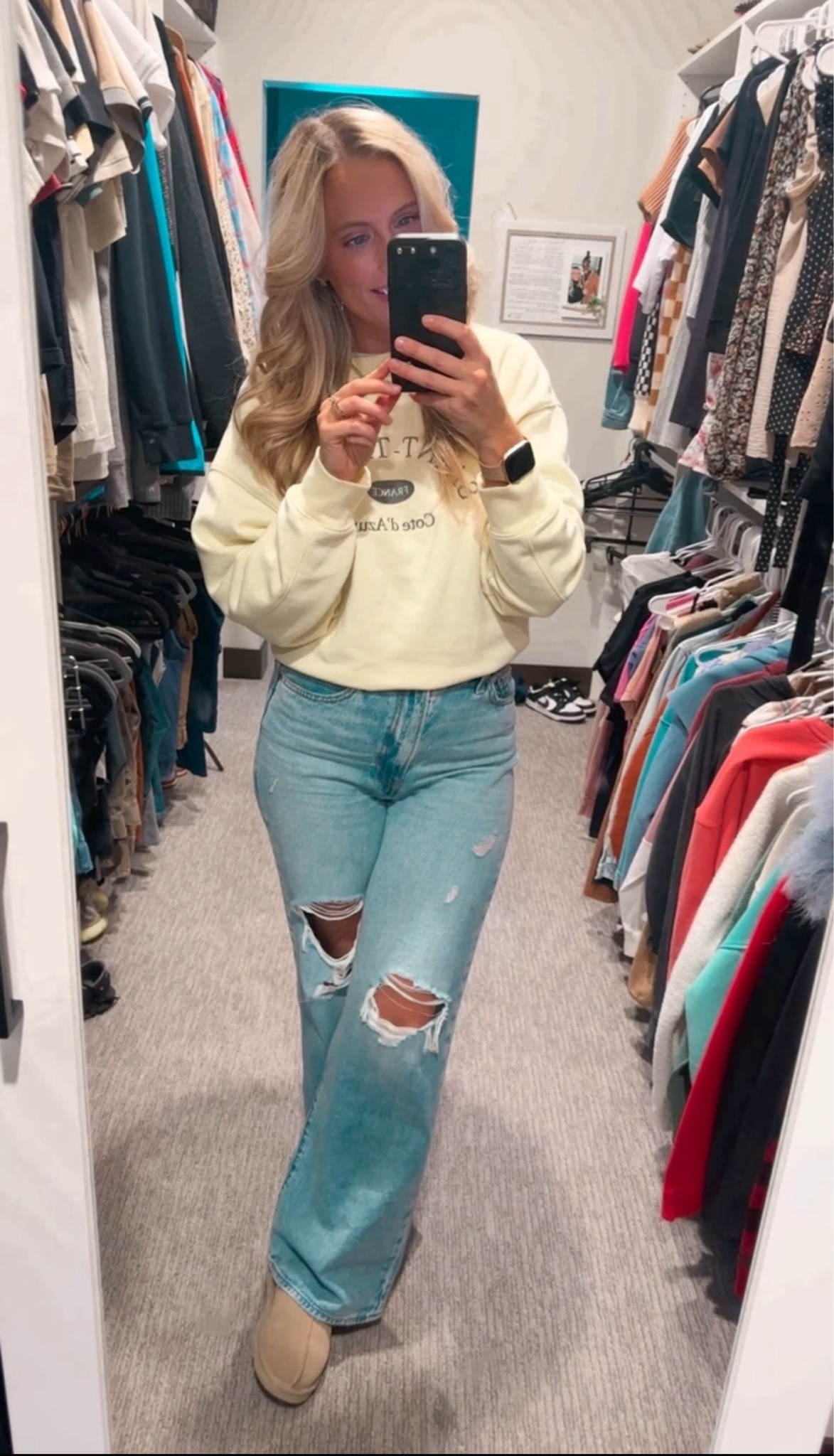 Still obsessing over these jeans!!!  I was shocked when I first tried them on because they are so so so soft! And so comfy!!! I’m 5-6 and 146 lbs — wearing a size 28 and I got regular length 32” 

#LTKmidsize #LTKbeauty #LTKstyletip