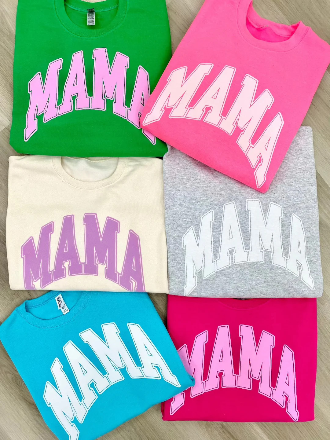 'Mama' PUFF Crewneck Sweatshirt | United Monograms