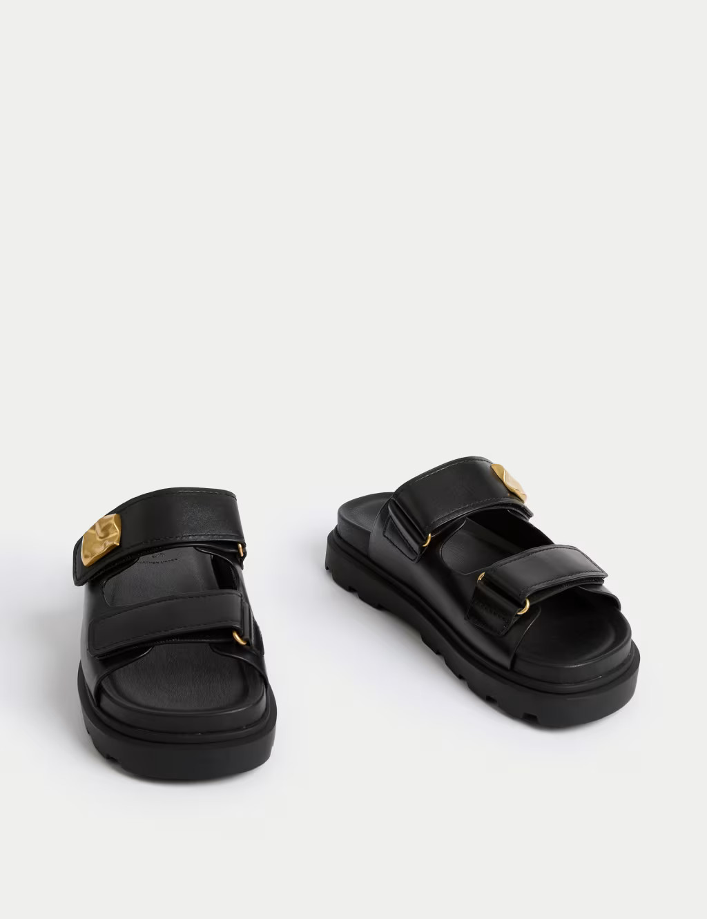 Leather Chunky Flatform Mules | Marks & Spencer (UK)