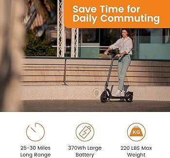 NAVEE Electric Scooter N40/N65 Series,600W-800W Motor MAX Power, Up to 25-40 Miles Range & 19-20 ... | Amazon (US)