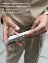 Fine Line Custom iPhone Case - Peach / Fuchsia | BaubleBar (US)