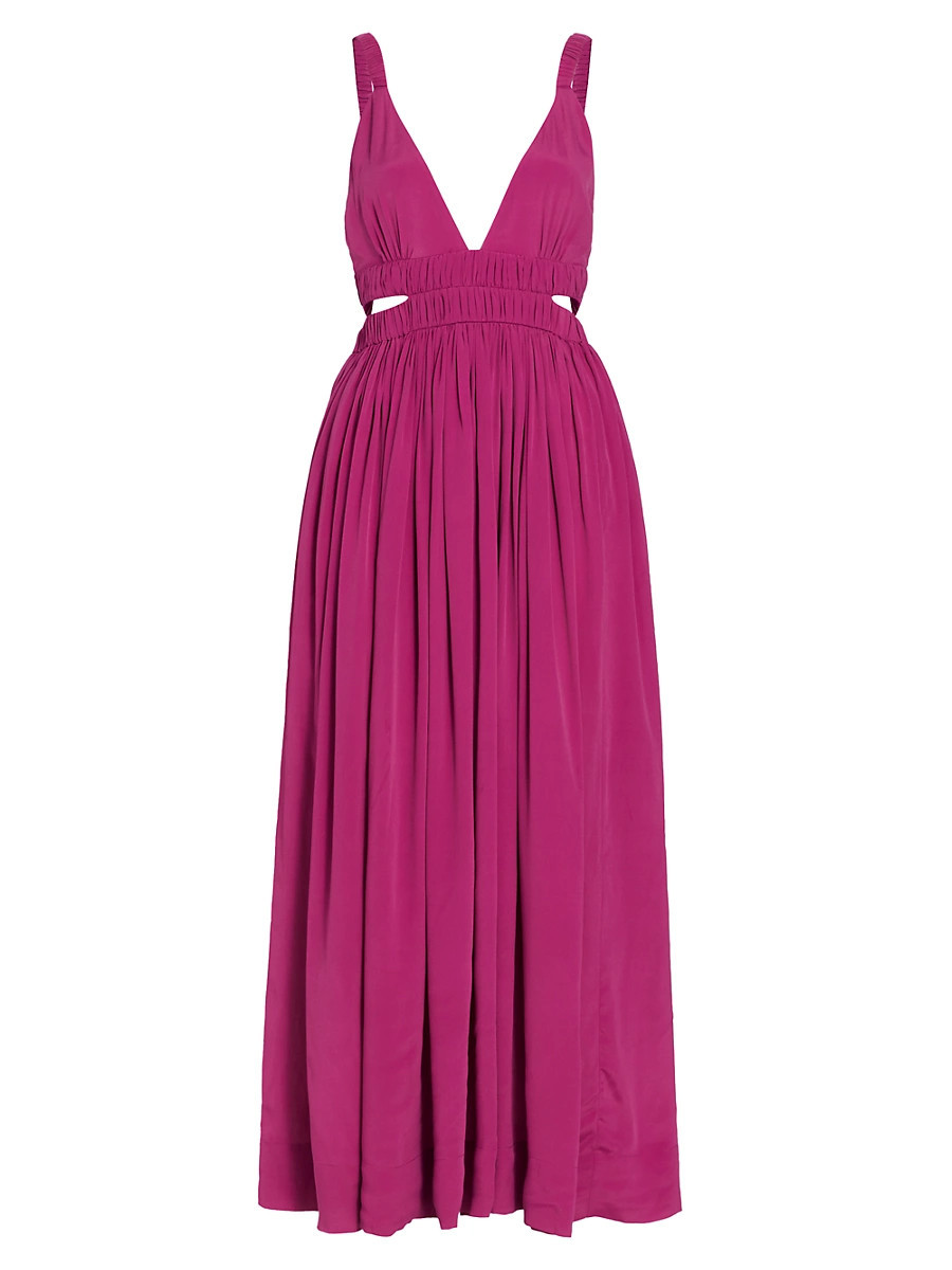 Women's Bloom Jillian Cut-Out Maxi Dress - Berry - Size Medium | Saks Fifth Avenue